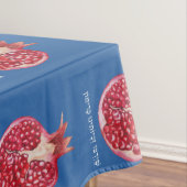 Rosh Hashanah Pomegranate Simman Hebrew Wish Tischdecke (Beispiel)