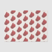 Rosh Hashanah Red Pomegranates Grunge Style Seidenpapier (Vorderseite)