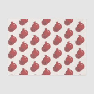 Rosh Hashanah Red Pomegranates Grunge Style Seidenpapier