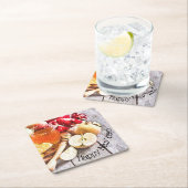 Rosh Hashanah Rustikale Äpfel und Honig Neues Jahr Rechteckiger Pappuntersetzer (Vor Ort)