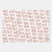 Rosh Hashanah | Shana Tova Fun & Festive Style 3 Geschenkpapier Set (Vorderseite 3)