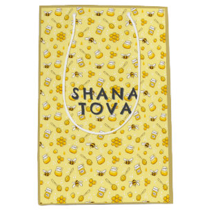 Rosh Hashanah Shana Tova Hübscher Spaß Name Gesche Mittlere Geschenktüte
