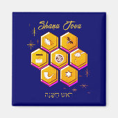 Rosh Hashanah SHANA TOVA Magnet (Vorne)