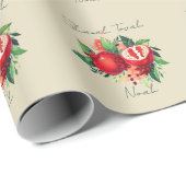 Rosh Hashanah Shanah Tovah Pomegranate Geschenkpapier (Rolleneckpunkt)