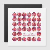 Rosh Hashanah Shanah Tovah wünscht Granatapass Art Magnetkarte (Vorne/Hinten)