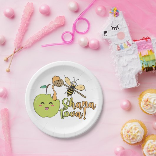 Rosh Hashanah Shava tova Party Dekoration Pappteller (Party)