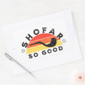 Rosh Hashanah Shofar So gute lustige Puppe Rechteckiger Aufkleber (Umschlag)