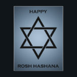 Rosh hashanah (Stern von david) Feiertagspostkarte<br><div class="desc"></div>