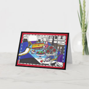 Rosh Hashanah Tabelle Feiertagskarte