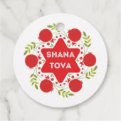 Rosh Hashanah Tags Geschenkanhänger (Rückseite)