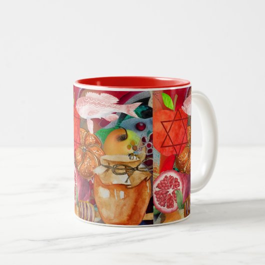 Rosh Hashanah Tasse (VorderseiteRechts)