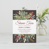 ROSH HASHANAH WATERCOLOR NOSH & NIBBLE EINLADUNG (Stehend Vorderseite)