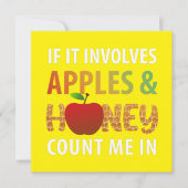 Rosh Hashanah - wenn es um Äpfel und Honig geht Einladung (Vorderseite)