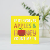 Rosh Hashanah - wenn es um Äpfel und Honig geht Einladung (Stehend Vorderseite)