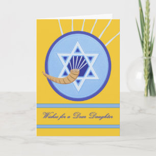 Rosh Hashanah wünscht sich Tochter Feiertagskarte