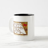 Rosh Hashanah Zweifarbige Tasse (Vorderseite Links)