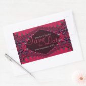 Rosiana Royal Lace Save the Date Sticker (Umschlag)