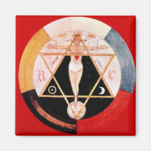 Rosicrucian Symbol des hermetischen Auftrages Magnet
