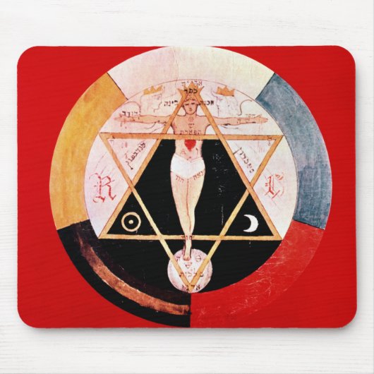 Rosicrucian Symbol des hermetischen Auftrages Mousepad (Vorne)
