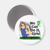 Rosie Anime WCDI Muskeldystrophie Magnet (Vorderseite/Rückseite)