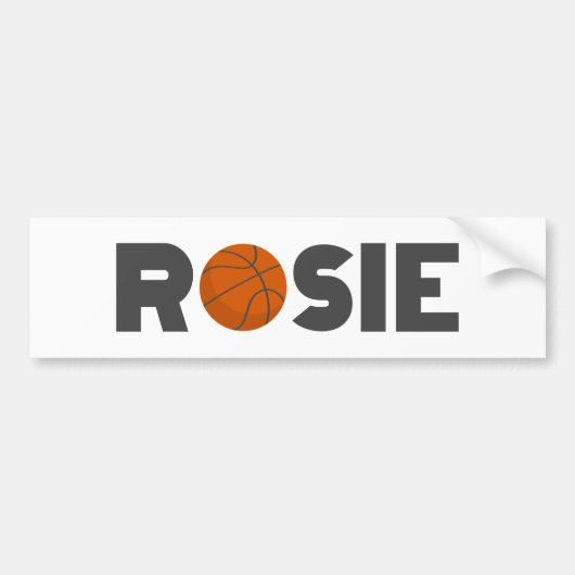 Rosie Basketball Autoaufkleber (Vorne)