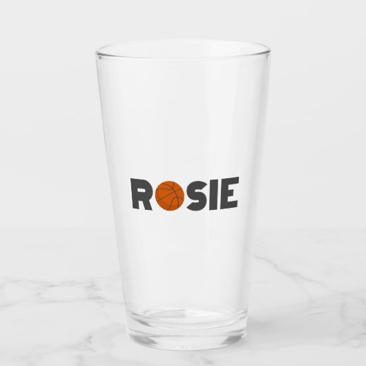 Rosie Basketball Glas (Vorderseite)