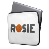 Rosie Basketball Laptopschutzhülle (Vorderseite Links)