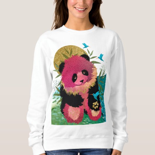 ROSIE BEAR Panda - Weiße Shirts wählen Stil (Vorderseite)