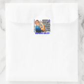 Rosie Behalt Calm AS Runder Aufkleber (Tasche)
