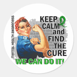 Rosie behalten ruhiges GeistesHealth.png Runder Aufkleber