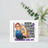 Rosie Behielt Calm Crohn's.png Postkarte (Stehend Vorderseite)