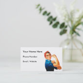 Rosie das Plakat des Nieteneinschläger-WWII Visitenkarte (Stehend Vorderseite)