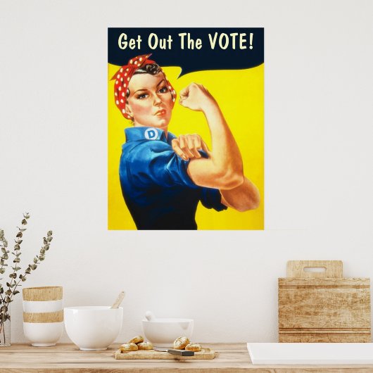 Rosie das Riveter GOTV Poster (Küche)
