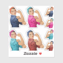 Rosie das Riveter Sticker-Set Aufkleber