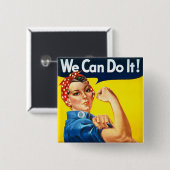 Rosie das Rivetter Button (Vorne & Hinten)