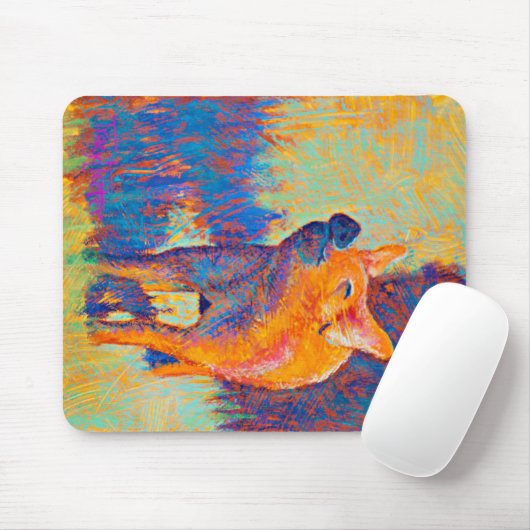 Rosie das Schwein Mousepad (Mit Mouse)