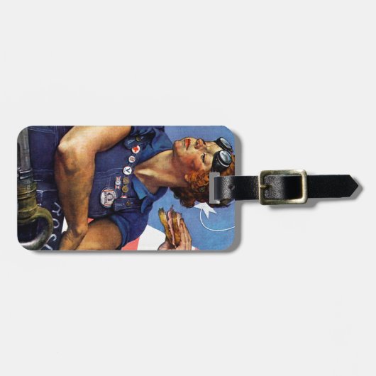 Rosie der Nieteneinschläger Gepäckanhänger (Vorderseite horizontal)