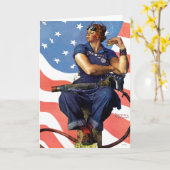 "Rosie der Nieteneinschläger " Karte (Gelbe Blume)