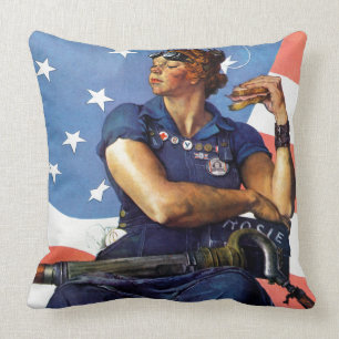 "Rosie der Nieteneinschläger " Kissen