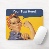 Rosie der Nieteneinschläger können wir ihn tun! Mousepad (Mit Mouse)