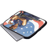 Rosie der Nieteneinschläger Laptopschutzhülle (Vorne Knopf)