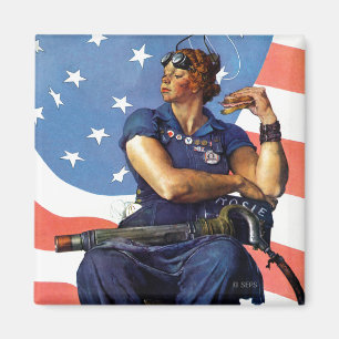 "Rosie der Nieteneinschläger " Magnet