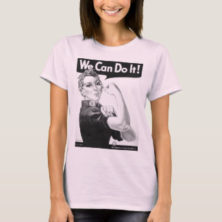 Rosie der Nieteneinschläger-T - Shirt Schwarzweiss