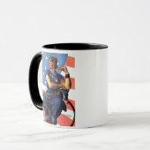 "Rosie der Nieteneinschläger " Tasse (Vorderseite Links)