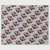 Rosie der Nieteneinschläger- u. Sam- Entwurf Geschenkpapier (Flach)