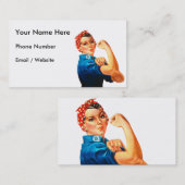 Rosie der Nieteneinschläger Visitenkarte (Vorne/Hinten)