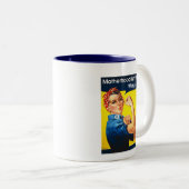 Rosie der Nieteneinschläger Zweifarbige Tasse (VorderseiteRechts)