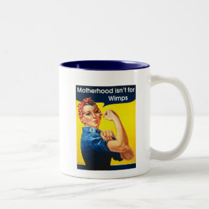 Rosie der Nieteneinschläger Zweifarbige Tasse