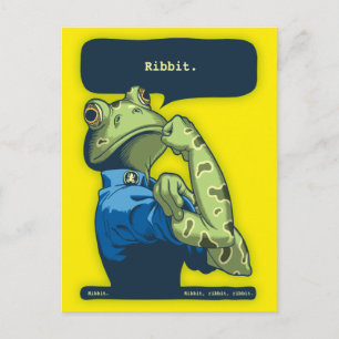 Rosie der Quakerfrosch Postkarte
