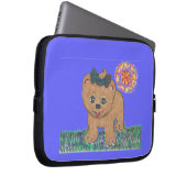 Rosie der Spitz-Welpe Laptopschutzhülle (Vorne Rechts)